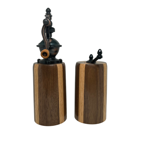 Pepper and Salt Grinder - Walnut and Oak Wood - Image 9