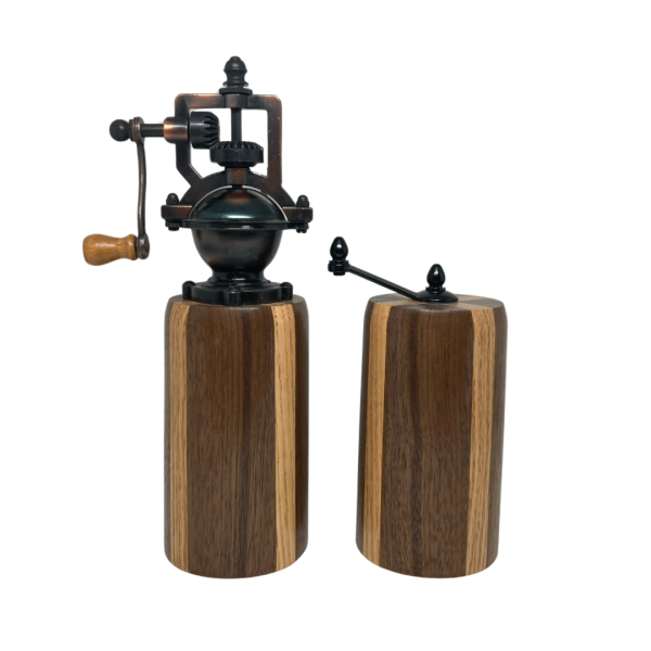 Pepper and Salt Grinder - Walnut and Oak Wood - Image 8