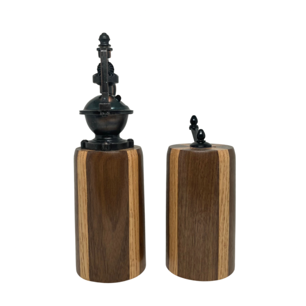 Pepper and Salt Grinder - Walnut and Oak Wood - Image 7