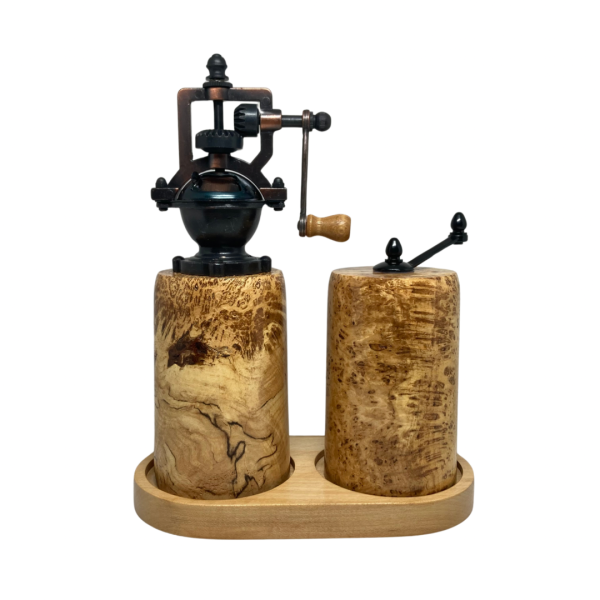 Pepper & Salt Grinder - Yellow Birch Burl #1