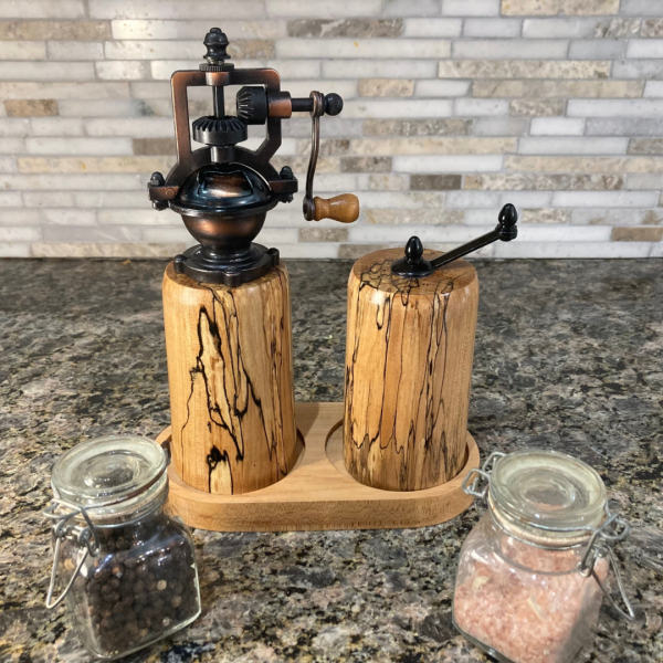 Pepper & Salt Grinder - Maple Spalted #2 - Image 3