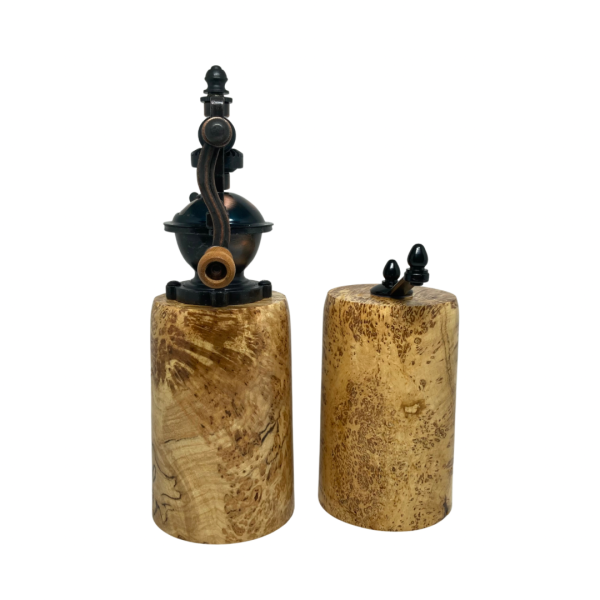 Pepper & Salt Grinder - Yellow Birch Burl #1 - Image 9