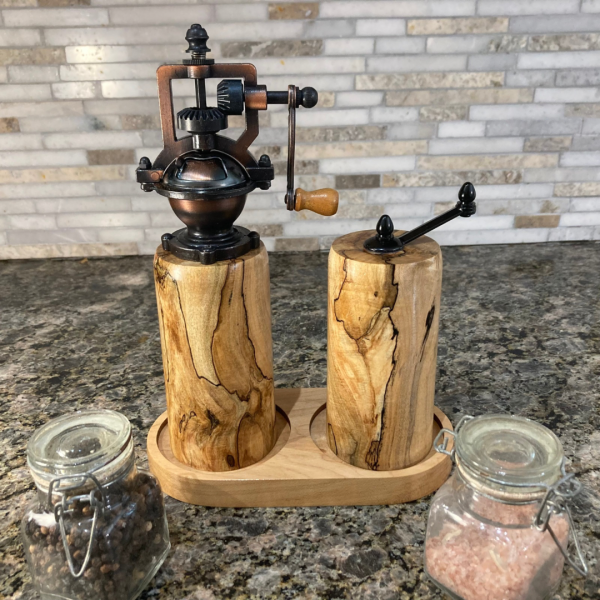 Pepper & Salt Grinder - Spalted Maple #1 - Image 3